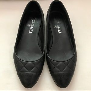 Chanel Classic Quilted Ballet Flats Size 38.5